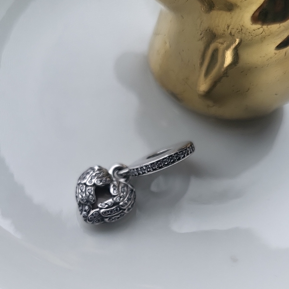 Pandora Silver Heart Charm Bracelet
